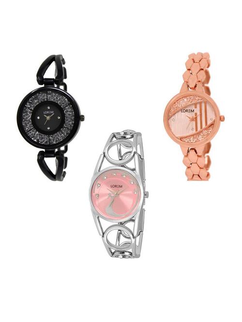 set of 3 analog watch combo -(lk211-222-233) - 15688340 - Very Small Image - 1