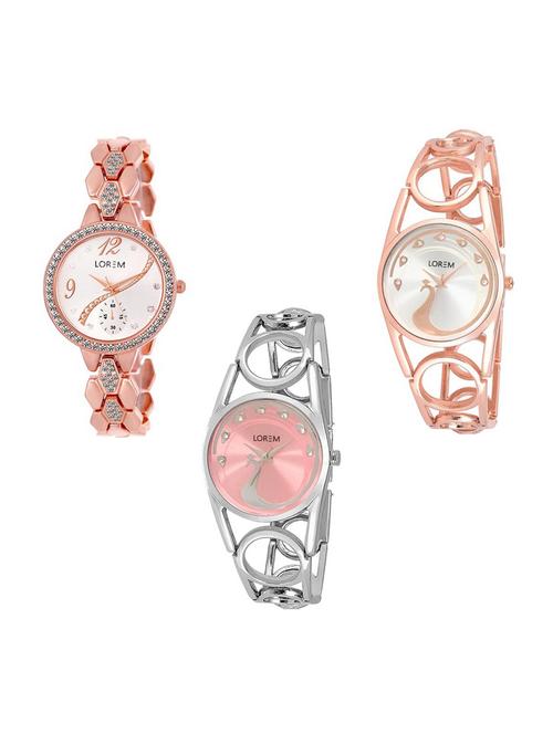 set of 3 analog watch combo -(lk215-232-233) - 15689351 - Very Small Image - 1