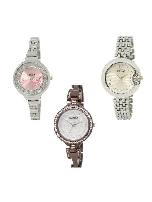set of 3 analog watch combo -(lk226-227-236) - 15691020 - Very Small Image - 1
