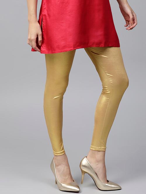 gold solid legging - 15691448 - Very Small Image - 1