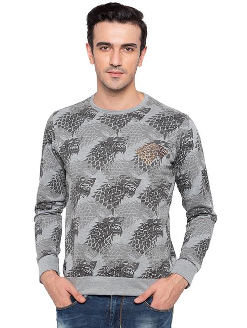 mens all over print sweatshirt - 15691531 - Very Small Image - 1