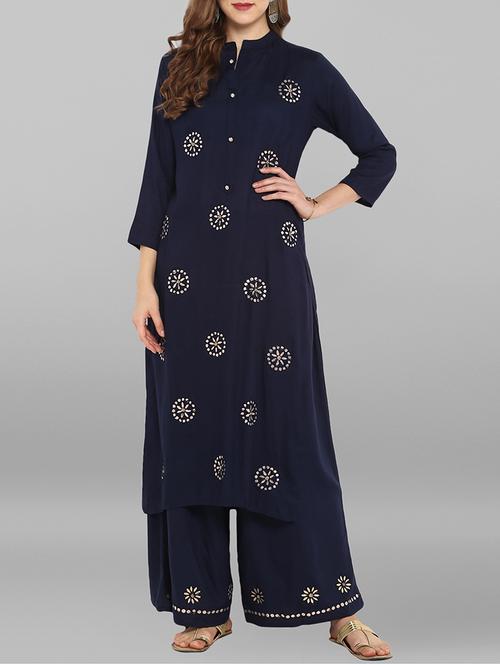 gota patti kurta with palazzo set - 15692322 - Very Small Image - 1