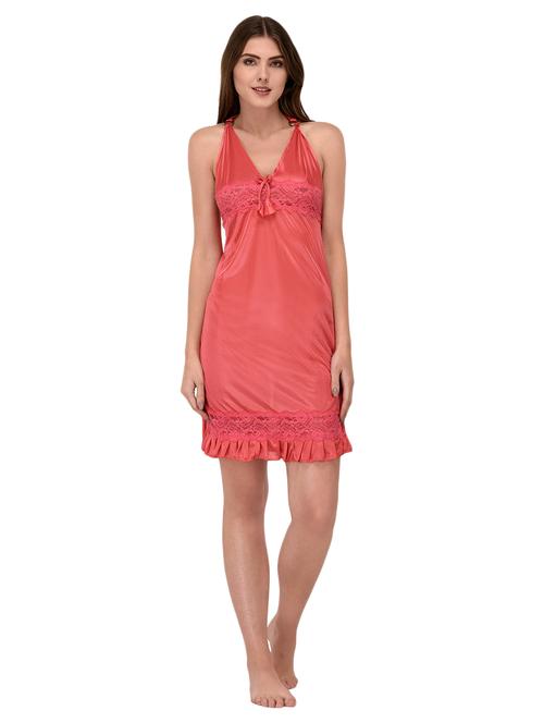 halter neck satin babydoll - 15693425 - Very Small Image - 1