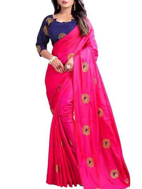 zari conversational embroidered saree with blouse - 15693452 - Very Small Image - 1