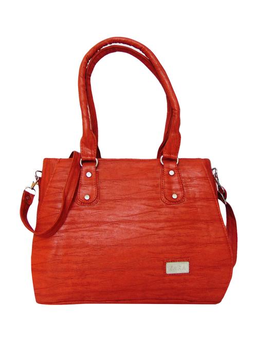 red leatherette (pu) handbag - 15695236 - Very Small Image - 1