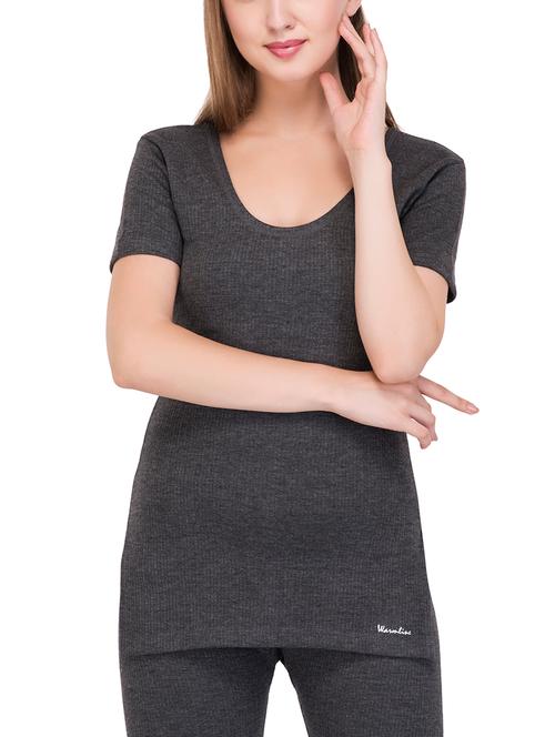 side slit woolen thermal top - 15695985 - Very Small Image - 1