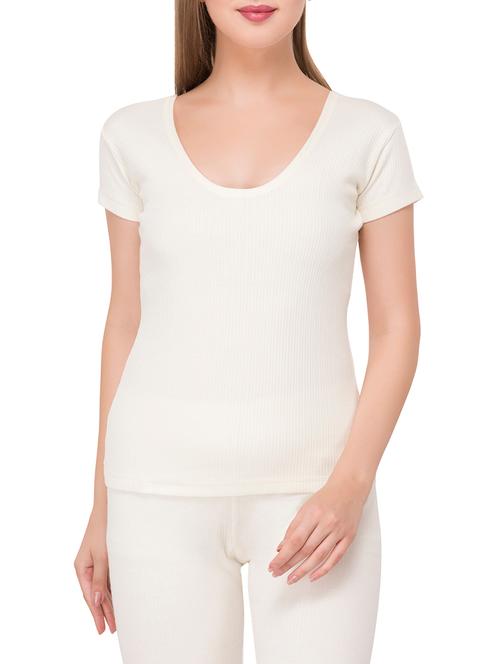 scoop neck woolen thermal top - 15695991 - Very Small Image - 1
