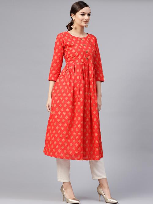 women's flared kurta - 15696056 - Very Small Image - 1