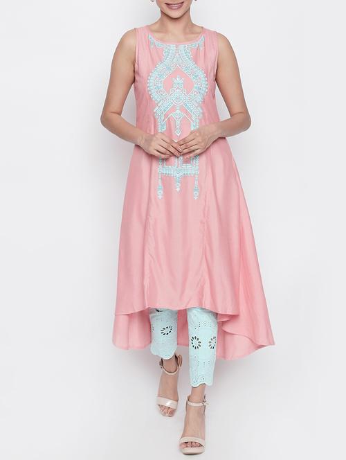 embroidered asymmetric kurta - 15696329 - Very Small Image - 1