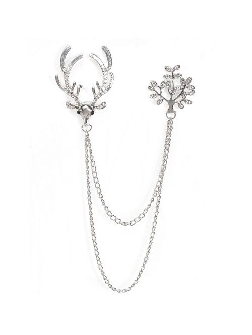 silver metal brooch - 15699609 - Very Small Image - 1