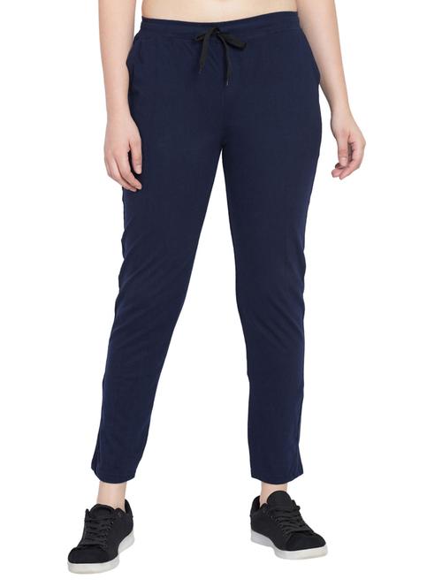 drawstring waist solid track pant - 15699668 - Very Small Image - 1