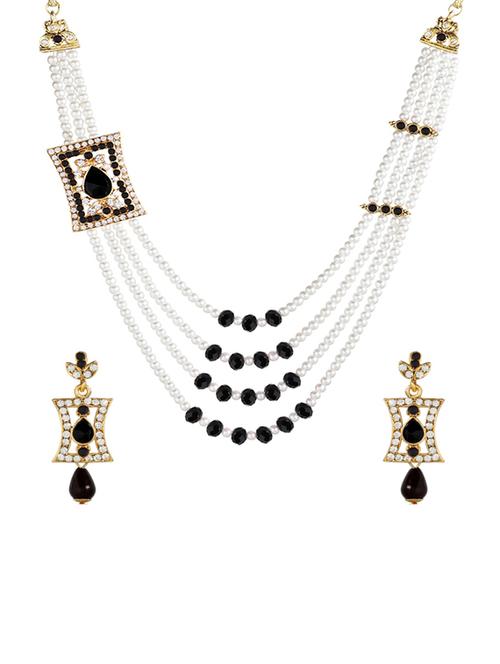 black metal necklaces and earring - 15701046 - Very Small Image - 1