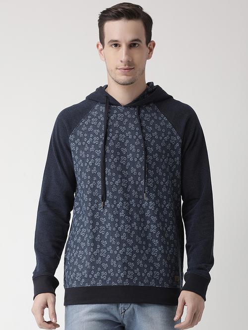 navy blue printed raglan sweatshirt - 15703330 - Very Small Image - 1