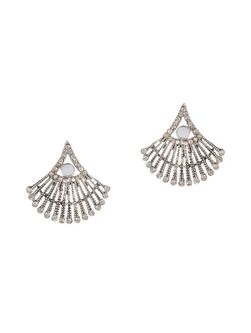 silver metal studs earring - 15704550 - Very Small Image - 1