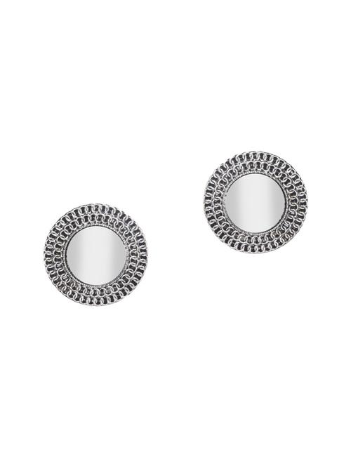 silver metal studs earring - 15704557 - Very Small Image - 1