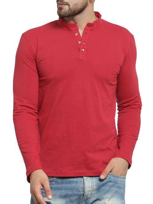 red cotton t-shirt - 15705232 - Very Small Image - 1