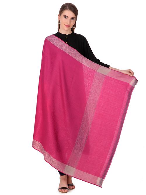 pink pashmina shawl - 15705315 - Very Small Image - 1