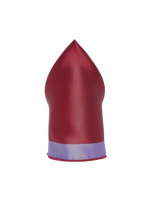 maroon polyester pocket square - 15705703 - Very Small Image - 1