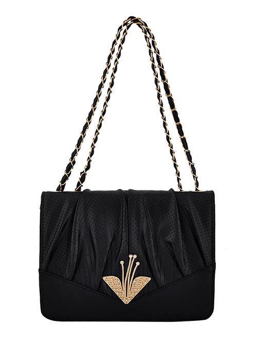 black leatherette (pu) handbag - 15707067 - Very Small Image - 1