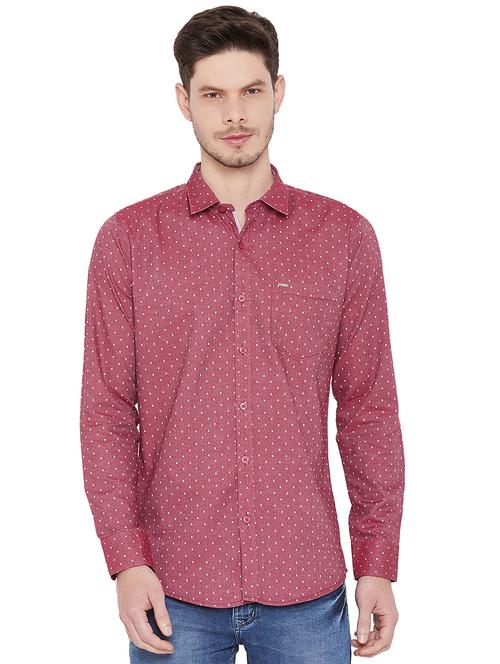 red cotton casual shirt - 15707839 - Very Small Image - 1