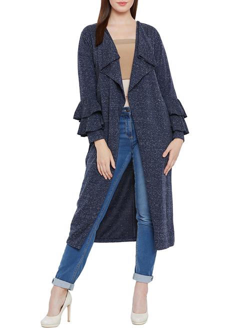 bell sleeved waterfall ruffle shrug - 15707886 - Very Small Image - 1