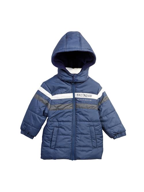 navy blue polyester quilted jacket - 15708148 - Very Small Image - 1