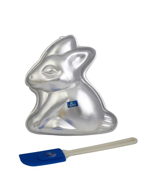 aluminium cake mould pans  rabbit + spatulla small - 15708627 - Very Small Image - 1