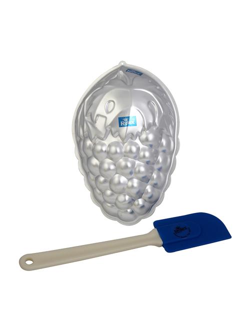 aluminium cake mould pans  grapes + spatulla small 1/2 kg. cake - 15708629 - Very Small Image - 1
