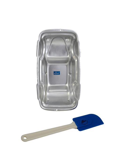 aluminium cake mould pans  car small + small spatulla 1 kg. cake - 15708665 - Very Small Image - 1