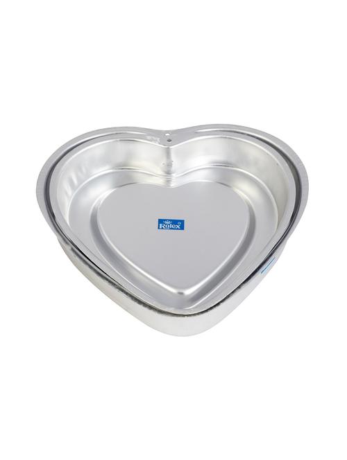 aluminium cake mould hd heart set of 2 750 gms - 1 kg cake - 15708724 - Very Small Image - 1
