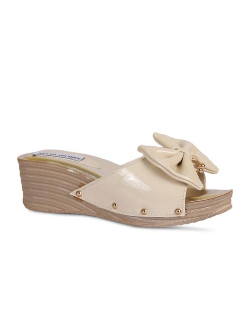 anand archies artificial leather cream wedges - 15708965 - Very Small Image - 1