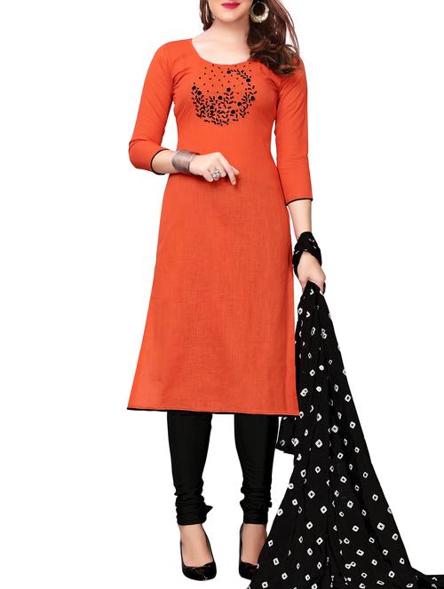 digital printed unstitched churidaar suit - 15709197 - Very Small Image - 1