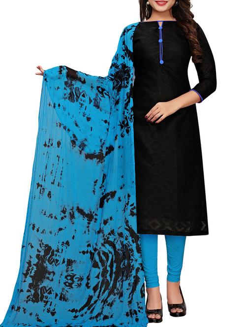 solid unstitched churidaar suit - 15709219 - Very Small Image - 1