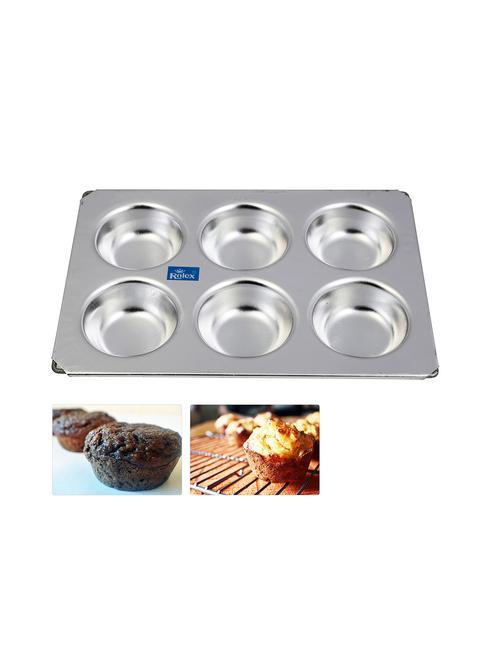 aluminium muffin bakeware tray aluminium muffin bakeware tray 6 cavity - 15709504 - Very Small Image - 1