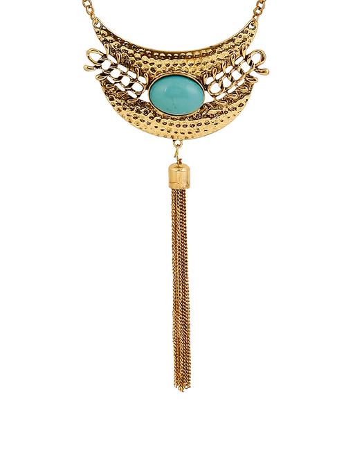 gold tone long necklace - 15710434 - Very Small Image - 1