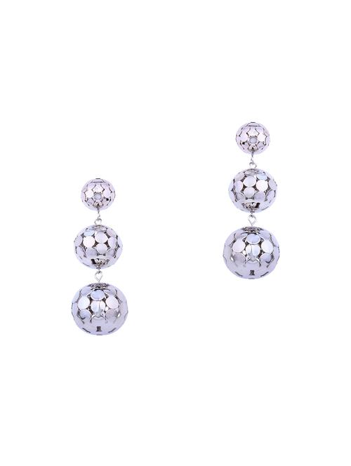 silver tone drop earrings - 15714160 - Very Small Image - 1