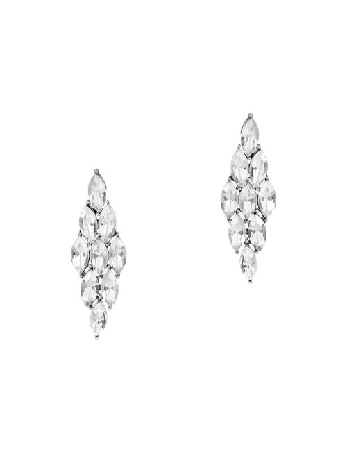 silver tone drop earrings - 15714181 - Very Small Image - 1