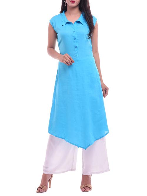 asymmetric a-line kurta - 15715498 - Very Small Image - 1