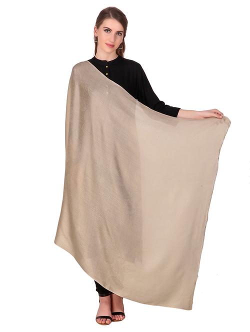 beige pashmina shawl - 15717101 - Very Small Image - 1