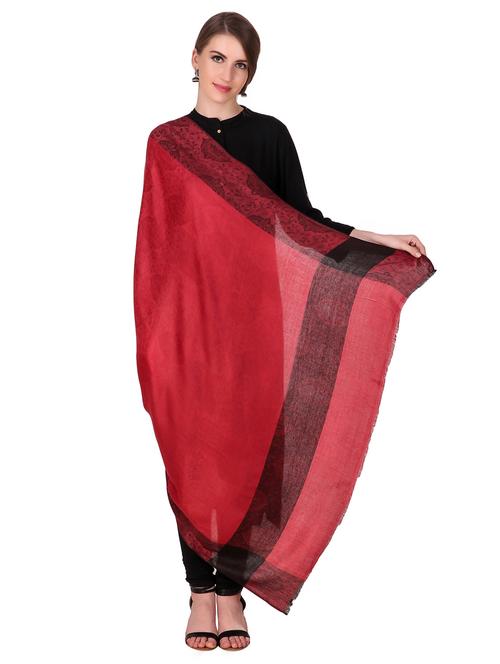 red pashmina shawl - 15717104 - Very Small Image - 1