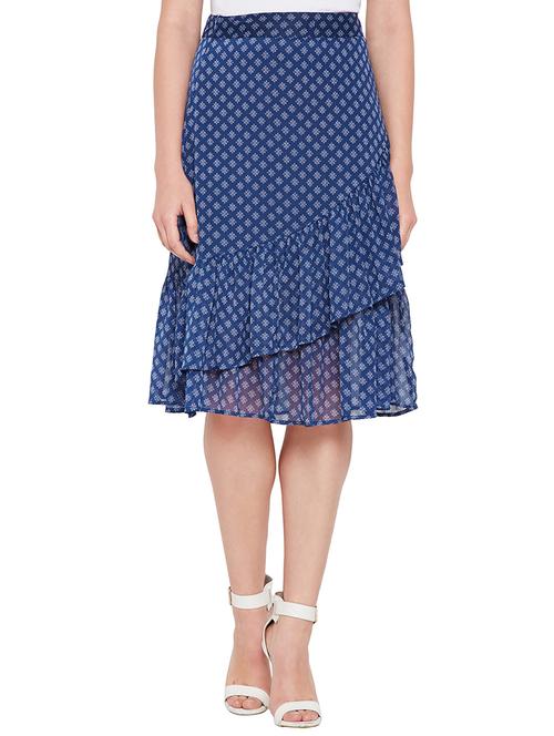 ruffled detail a-line skirt - 15720162 - Very Small Image - 1