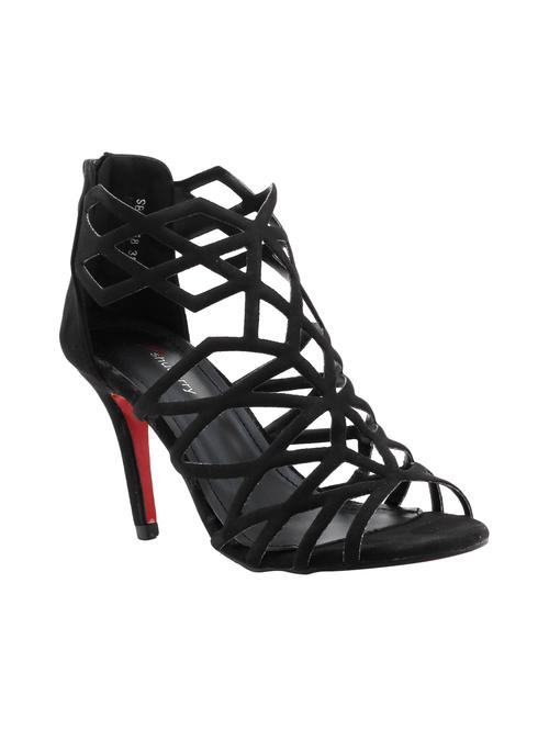 black suede gladiators sandals - 15720702 - Very Small Image - 1