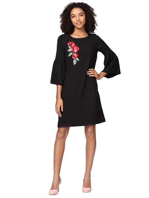 women's shift knee length dress - 15721029 - Very Small Image - 1