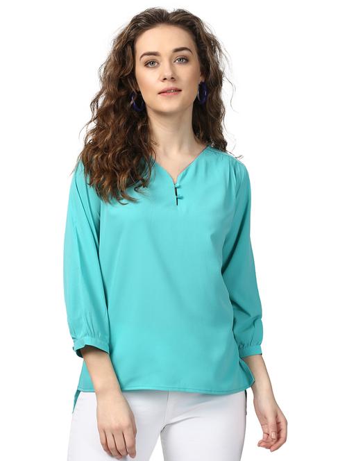 button detail high-low top - 15721163 - Very Small Image - 1