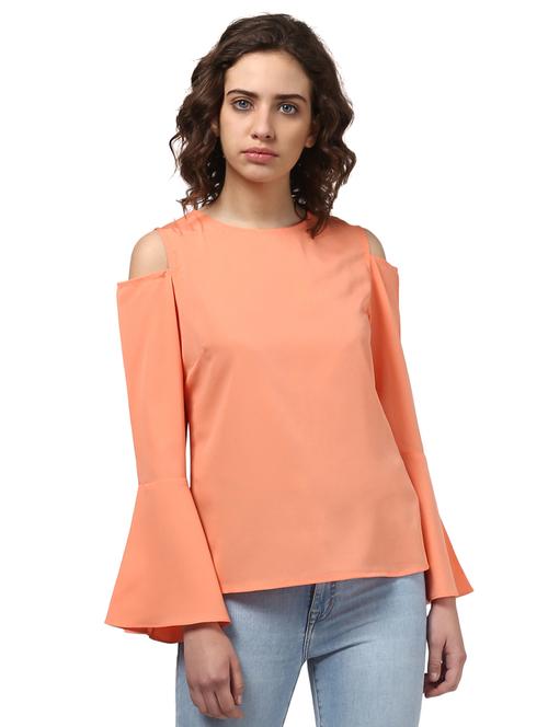 women's straight round neck top - 15721225 - Very Small Image - 1