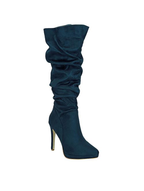 navy knee length boot - 15722327 - Very Small Image - 1
