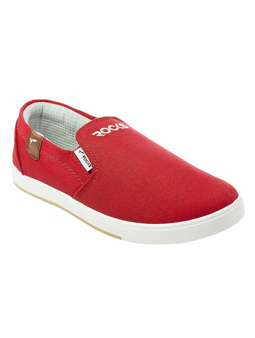 red canvas casual slip ons - 15723946 - Very Small Image - 1