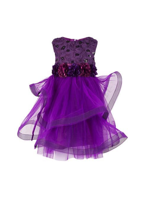 purple net frock - 15724570 - Very Small Image - 1
