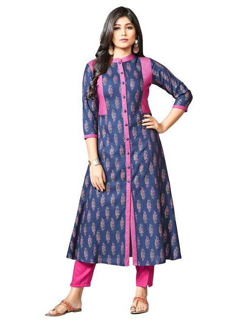 printed a-line kurta - 15725216 - Very Small Image - 1