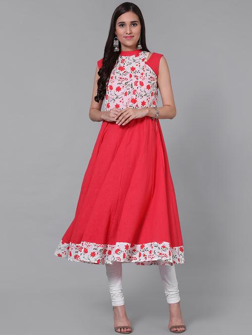 printed anarkali kurta - 15725998 - Very Small Image - 1